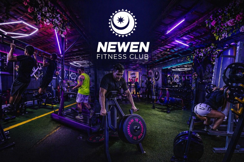 Interior y equipamiento de Newen Fitness Club
